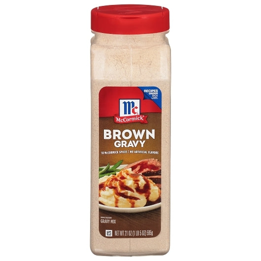 McCormick Brown Gravy, 12 x 21 oz Case - Spices Seasonings