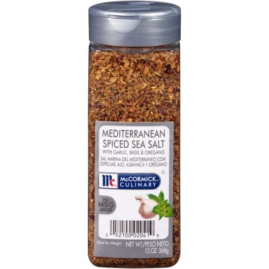 McCormick Sea Salt Mediterranean Spiced, 6 x 13 oz Case - Spices Seasonings