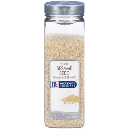 McCormick Culinary White Sesame Seeds, 6 x 16 oz Case - Spices Seasonings