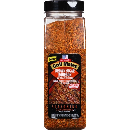 McCormick Grill Mates Brown Sugar Bourbon Seasoning, 6 x 27 oz Case - Spices Seasonings