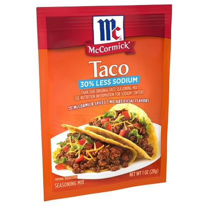 McCormick Taco Seasoning Less Sodium, 12 x 1 oz Case - DOT product image 8