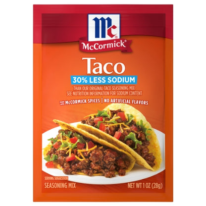 McCormick Taco Seasoning Less Sodium, 12 x 1 oz Case - DOT product image 5
