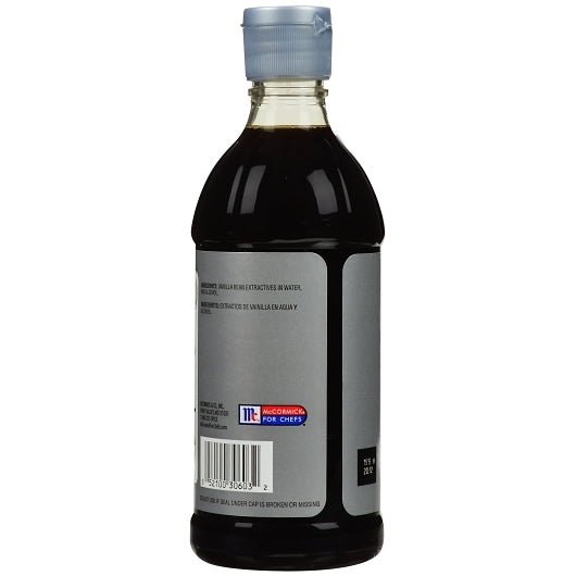 McCormick Vanilla Extract, 6 x 16 fl oz Case - Alternate product angle or state