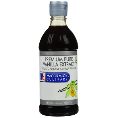 McCormick Pure 1 Fold Vanilla Extract - 1 pint bottle, 6 per case - DOT product image 1