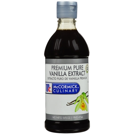 McCormick Pure 1 Fold Vanilla Extract - 1 pint bottle, 6 per case - DOT product image 1