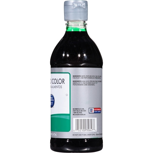 Green Food Color Culinary Green Food Color, 6 x 16 fl oz Case - DOT product image 8