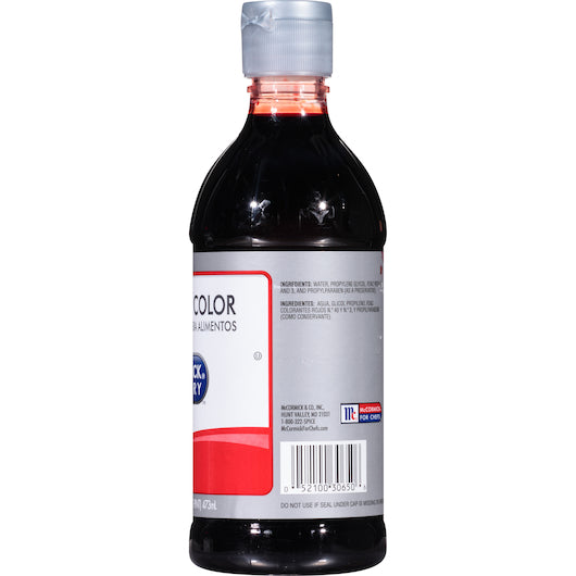 Red Food Color Culinary Red Food Color, 6 x 16 fl oz Case - DOT product image 6