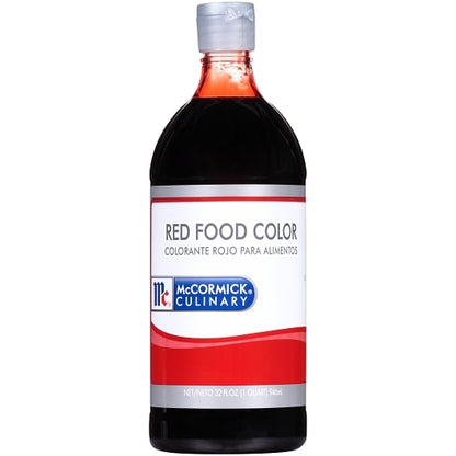 McCormick Food Color Red, 6 x 32 fl oz Case - Pantry Ingredients