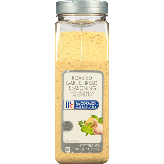 McCormick Culinary Roasted Garlic Bread Seasoning, 6 x 20 oz Case - Spices Seasonings