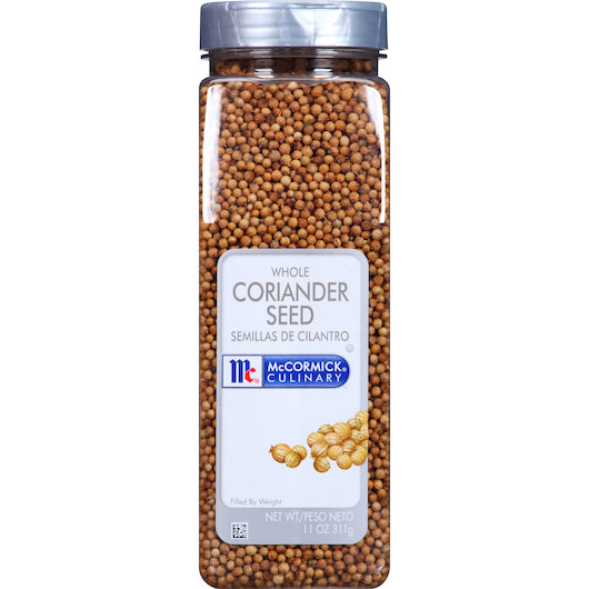 McCormick Whole Culinary Coriander Seed, 6 x 11 oz Case - Spices Seasonings