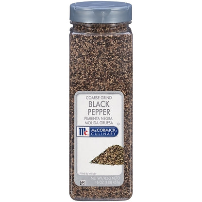 McCormick Coarse Ground Black Pepper, 6 x 1 lb Case - Spices Seasonings