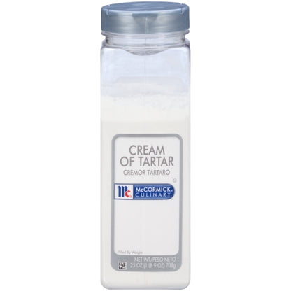 McCormick Cream Of Tartar, 6 x 25 oz Case - Spices Seasonings
