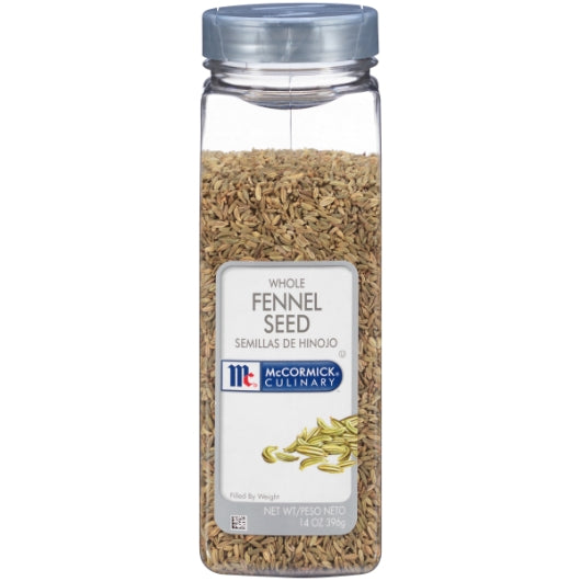 McCormick Whole Fennel Seed, 6 x 14 oz Case - Spices Seasonings