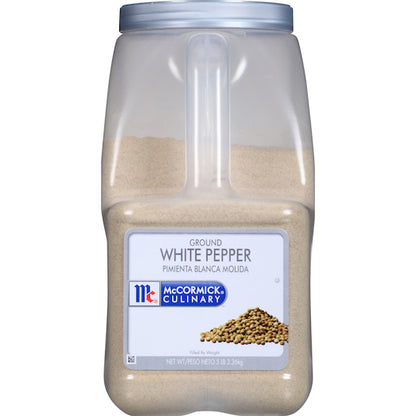 McCormick Ground White Pepper, 3 x 5 lb Case - Spices Seasonings