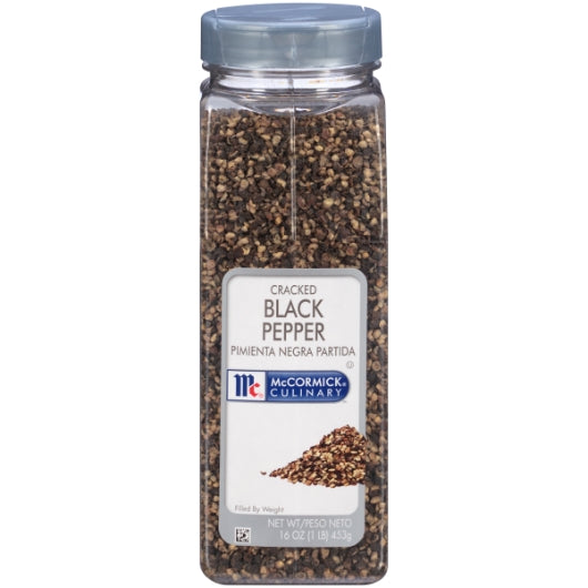 McCormick Cracked Culinary Black Pepper, 6 x 16 oz Case - DOT product image 2