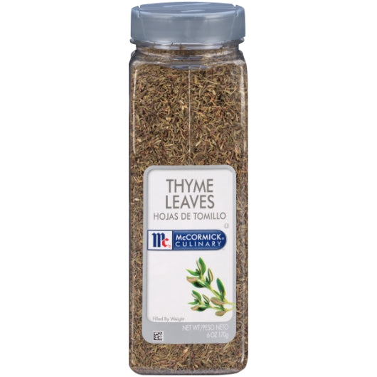 Spice Classics Thyme Culinary Thyme Leaves, 6 x 6 oz Case - Spices Seasonings