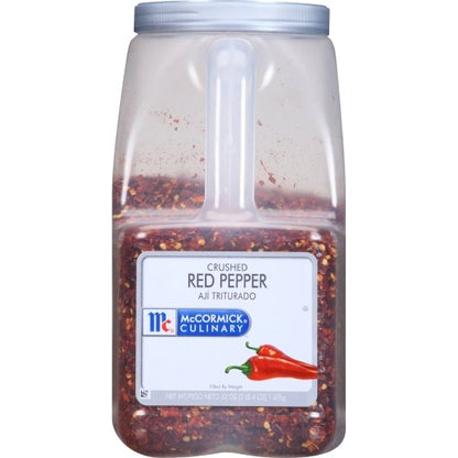 McCormick Crushed Red Pepper, 3 x 3.25 lb Case - Spices Seasonings