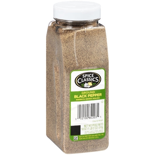 Spice Classics Ground Black Pepper, 6 x 18 oz Case - DOT product image 8