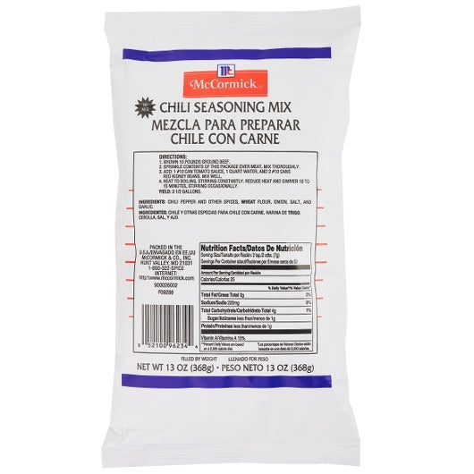 McCormick Culinary Chili Seasoning Mix, 6 x 13 oz Case - Spices Seasonings
