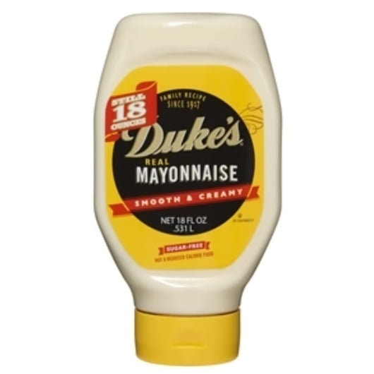 Duke's Mayonnaise Squeeze, 12 x 18 oz Case - Condiments & Sauces