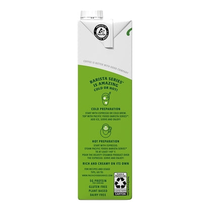 Pacific Foods Original Barista Series Soy Milk, 12 x 32 fl oz Case - DOT product image 4