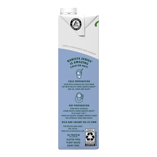Pacific Natural Foods Original Barista Series Vanilla Soy Milk, 12 x 32 fl oz Case - DOT product image 4