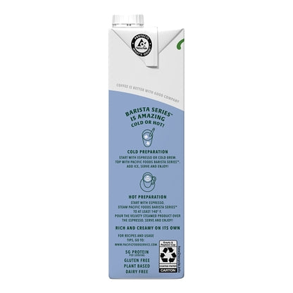 Pacific Natural Foods Original Barista Series Vanilla Soy Milk, 12 x 32 fl oz Case - DOT product image 4