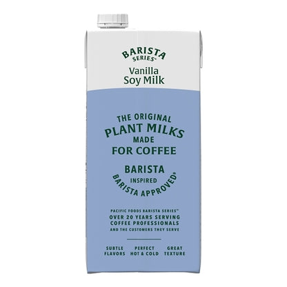 Pacific Natural Foods Original Barista Series Vanilla Soy Milk, 12 x 32 fl oz Case - DOT product image 8