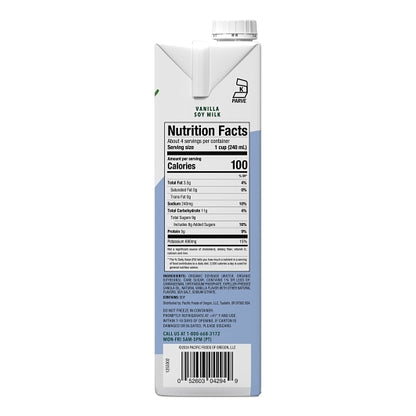 Pacific Natural Foods Original Barista Series Vanilla Soy Milk, 12 x 32 fl oz Case - DOT product image 6