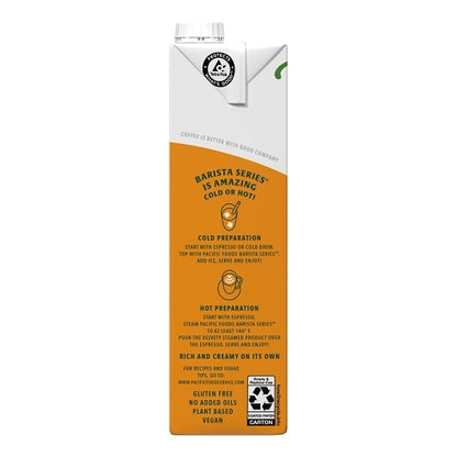 Pacific Barista Series Original Barista Series Almond Milk, 12 x 32 fl oz Case - Alternate product angle or state