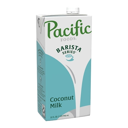 Pacific Barista Series Original Coconut Milk, 12 x 32 fl oz Case - Alternate product angle or state