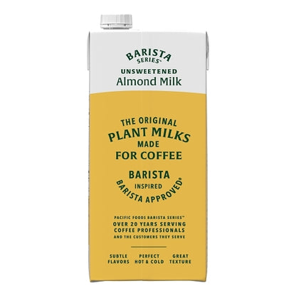 Barista Unsweetened Almond Milk, 12 x 32 fl oz Case - DOT product image 8