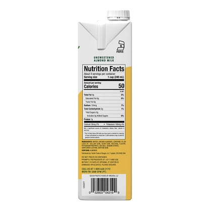 Barista Unsweetened Almond Milk, 12 x 32 fl oz Case - DOT product image 6