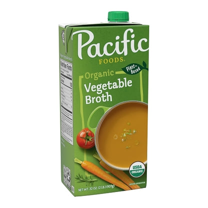 Pacific Foods Organic Vegetable Broth, 12 x 32 oz Case - DOT product image 3