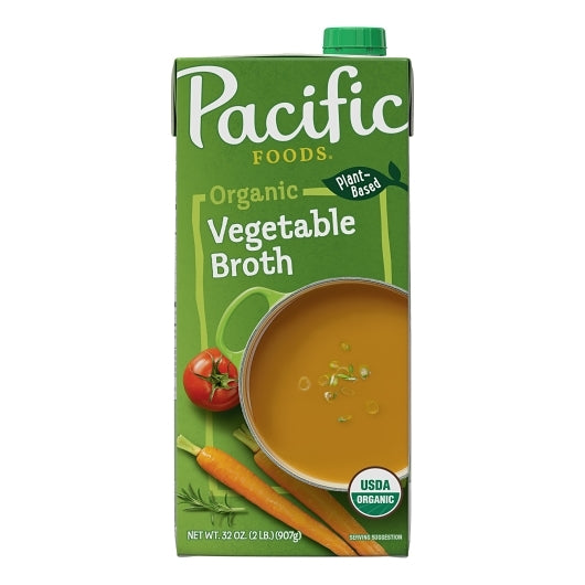 Pacific Foods Organic Vegetable Broth, 12 x 32 oz Case - DOT product image 2