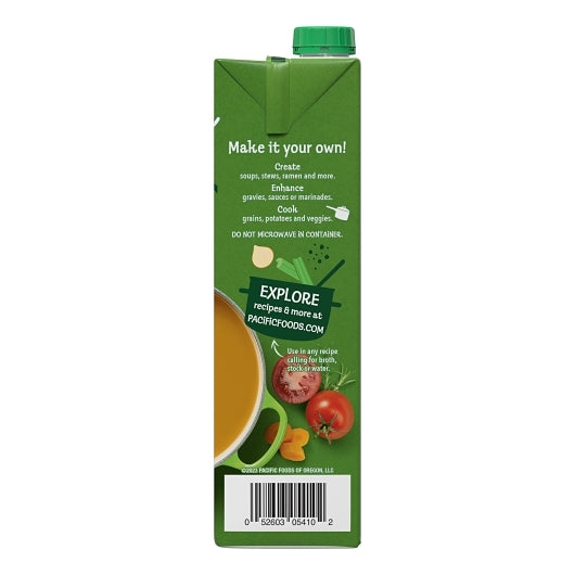 Pacific Foods Organic Vegetable Broth, 12 x 32 oz Case - DOT product image 6