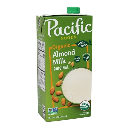 Pacific Foods Organic Original Almond Milk, 12 x 32 fl oz Case - DOT product image 3