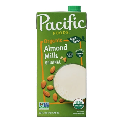 Pacific Foods Organic Original Almond Milk, 12 x 32 fl oz Case - DOT product image 2