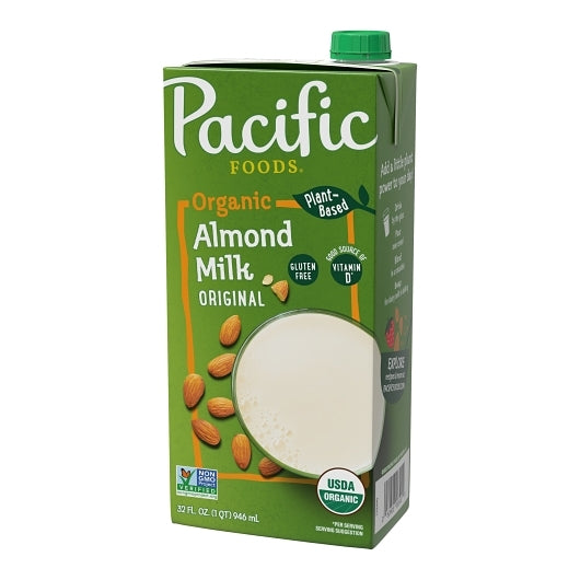 Pacific Foods Organic Original Almond Milk, 12 x 32 fl oz Case - DOT product image 5