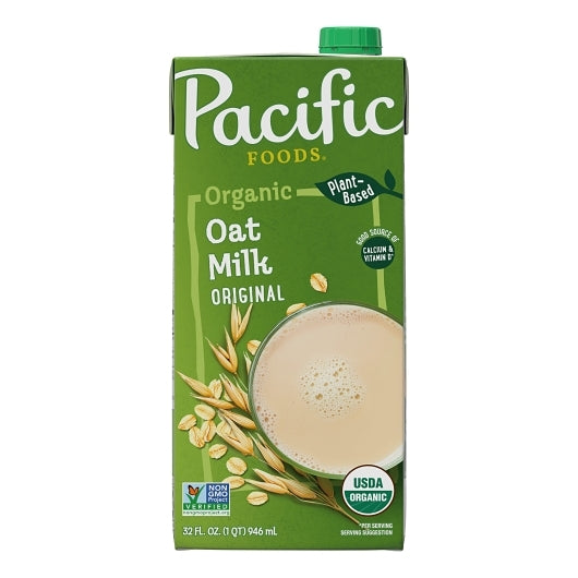 Pacific Foods Organic Original Oat Milk, 12 x 32 fl oz Case - DOT product image 2