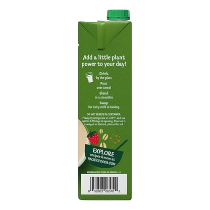 Pacific Foods Organic Original Oat Milk, 12 x 32 fl oz Case - DOT product image 6