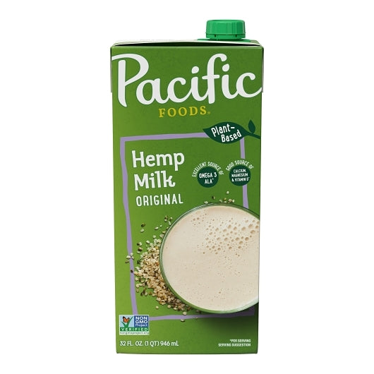 Pacific Natural Original Hemp Milk, 12 x 32 fl oz Case - Beverages