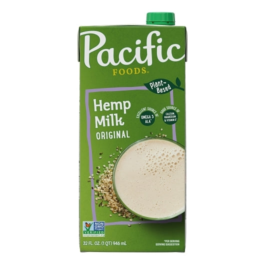 Pacific Natural Original Hemp Milk, 12 x 32 fl oz Case - DOT product image 2