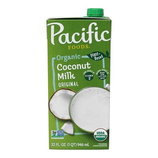 Pacific Natural Foods Organic Original Coconut Milk, 12 x 32 fl oz Case - Beverages