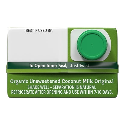 Pacific Foods Organic Original Unsweetened Coconut Milk, 12 x 32 fl oz Case - DOT product image 7