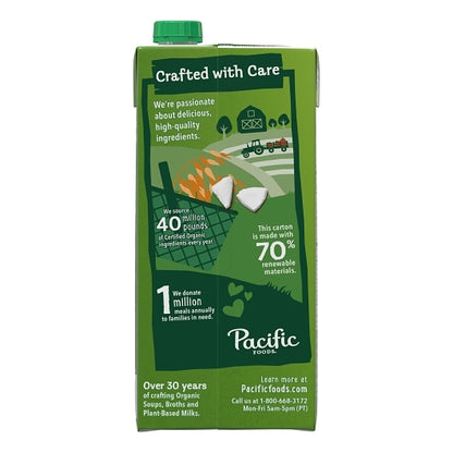 Pacific Foods Organic Original Unsweetened Coconut Milk, 12 x 32 fl oz Case - DOT product image 8