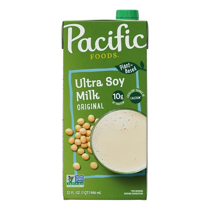Pacific Natural Foods Original Ultra Soy Milk, 12 x 32 fl oz Case - DOT product image 2