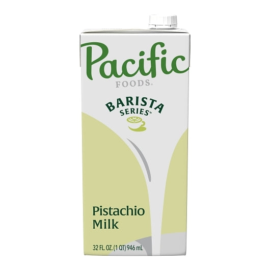 Pacific Foods Barista Series Pistachio Milk, 12 x 32 fl oz Case - Nuts & Seeds