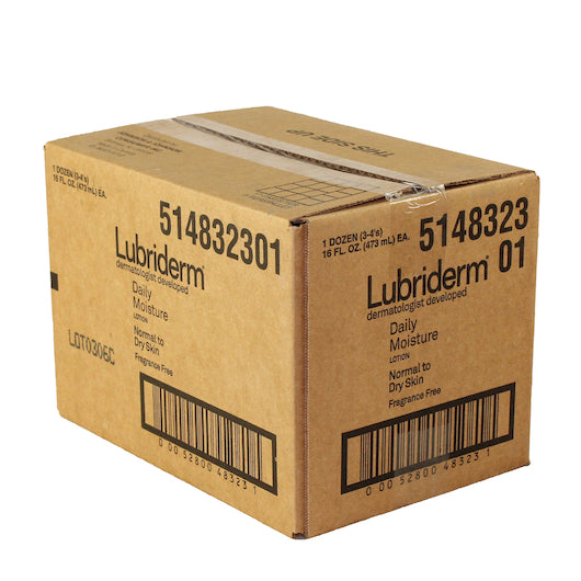 Lubriderm DAILY MOISTURE FRAGRANCE FREE, 4 x 3 x 16 fl oz Case - DOT product image 8