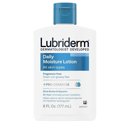 Lubriderm Daily Moisture Fragrance Free, 2 x 6 x 6 fl oz Case - Health & Personal Care